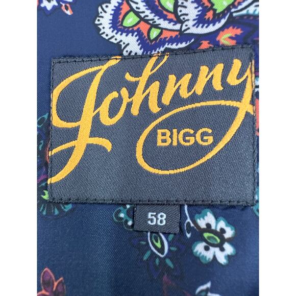 Johnny Bigg Royal Diego Textured Stretch Suit Jacket Blue Size 58 - Picture 7 of 11